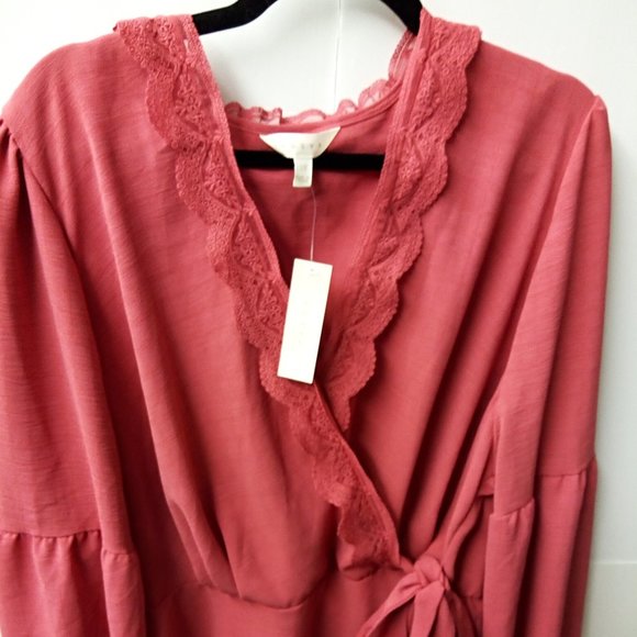 ADIVA Classy Tea Rose Top 2X NWT - Picture 4 of 6